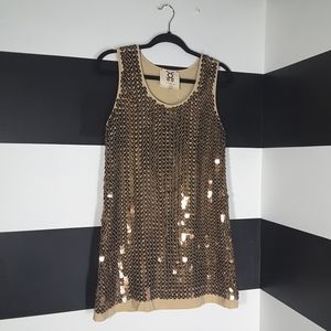 FIGUE $595 Silk Sequin Embellished Dress XS